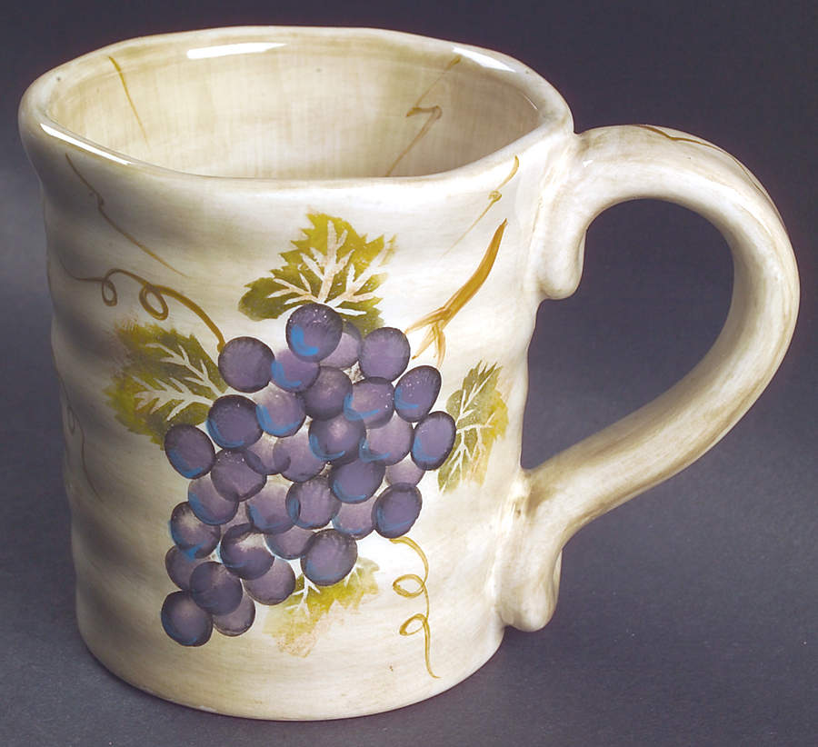 Cabernet (Semi Scallop, Rippled) Mug by Tabletops Unlimited-1