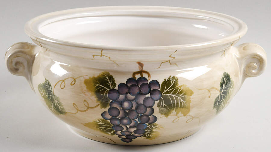 Cabernet (Semi Scallop, Rippled) Tureen No Lid by Tabletops Unlimited-1