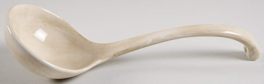 Cabernet (Semi Scallop, Rippled) Tureen Ladle by Tabletops Unlimited-1