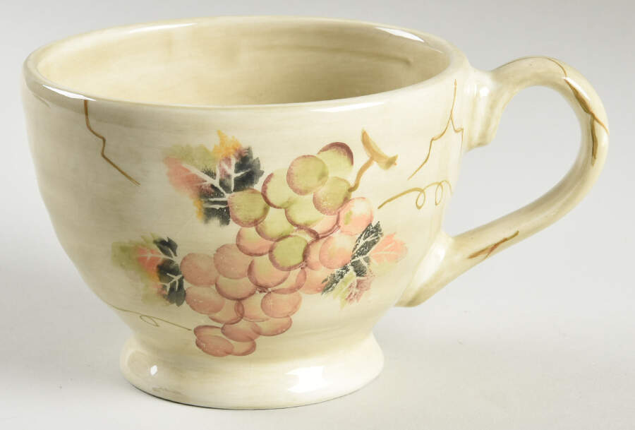 Cabernet (Semi Scallop, Rippled) Breakfast Cup by Tabletops Unlimited-1