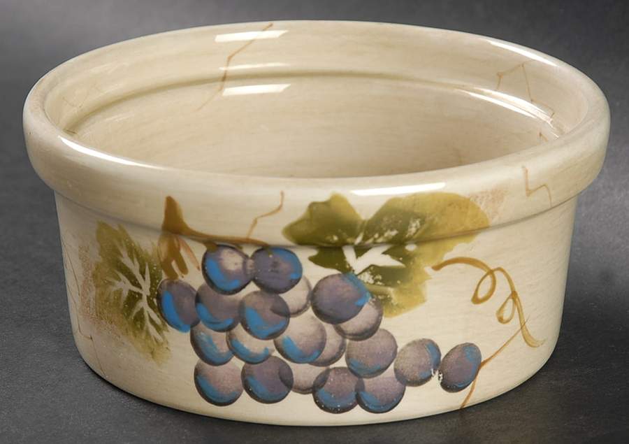Cabernet (Semi Scallop, Rippled) Open Cheese Crock by Tabletops Unlimited-1
