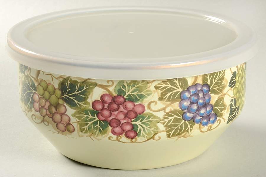 Cabernet (Semi Scallop, Rippled) 6" Metal Mixing Bowl & Plastic Lid by Tabletops Unlimited-1
