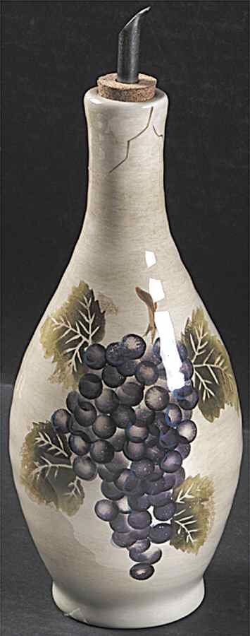 Cabernet (Semi Scallop, Rippled) Oil Jar & Drizzle Spout by Tabletops Unlimited-1