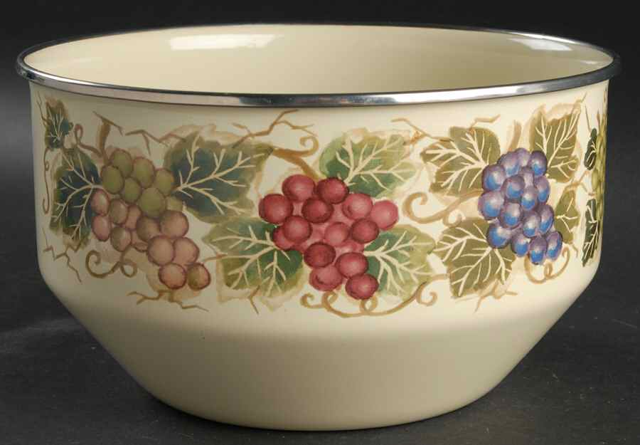 Cabernet (Semi Scallop, Rippled) 8" Metal Mixing Bowl by Tabletops Unlimited-1