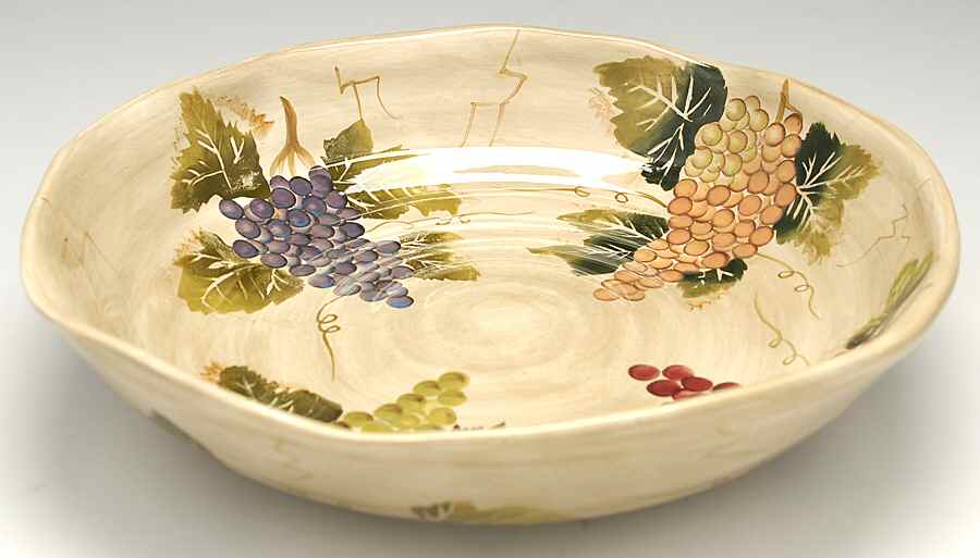 Cabernet (Semi Scallop, Rippled) 13" Large Salad Serving Bowl by Tabletops Unlimited-1