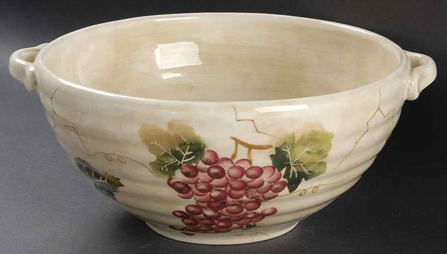 Cabernet (Semi Scallop, Rippled) 10" Round Vegetable Bowl by Tabletops Unlimited-1