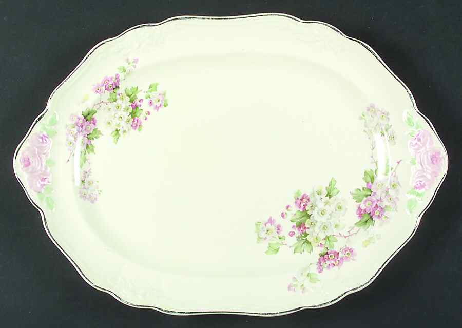 436 13" Oval Serving Platter by Taylor, Smith & Taylor (Ts&T)-1