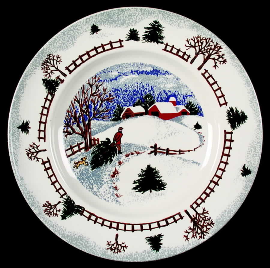 Winterside Dinner Plate by Tienshan-1