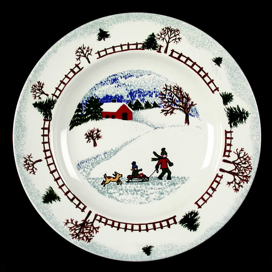Winterside Salad Plate by Tienshan-1