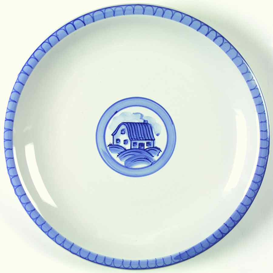 Blue Pastures Dinner Plate by Tienshan-1