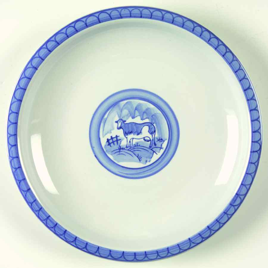 Blue Pastures Salad Plate by Tienshan-1