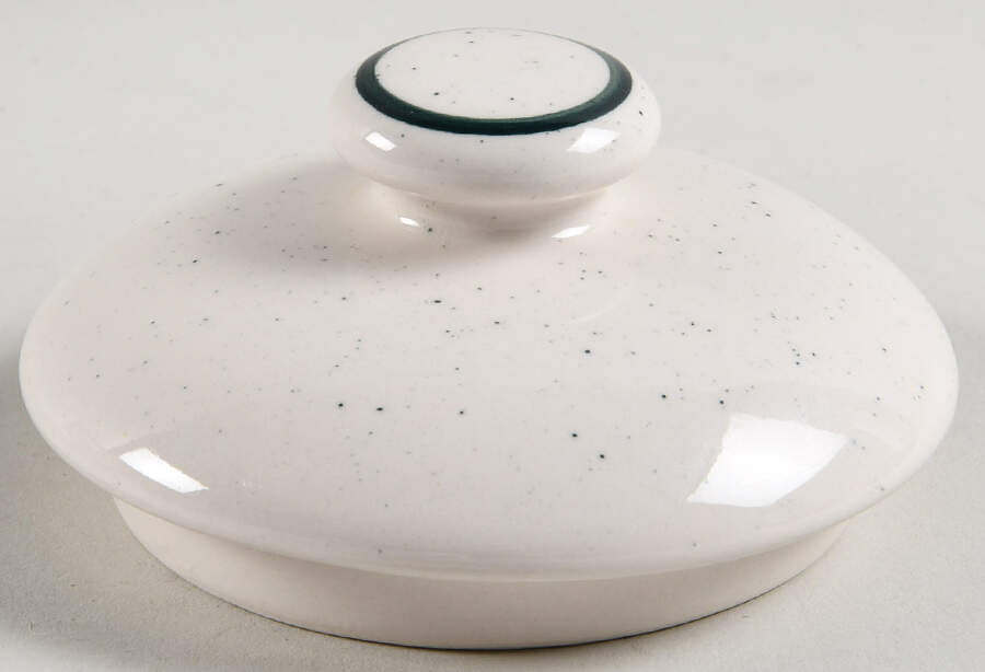 Green Crock (Flecks) Lid for Sugar Bowl by Tienshan-1