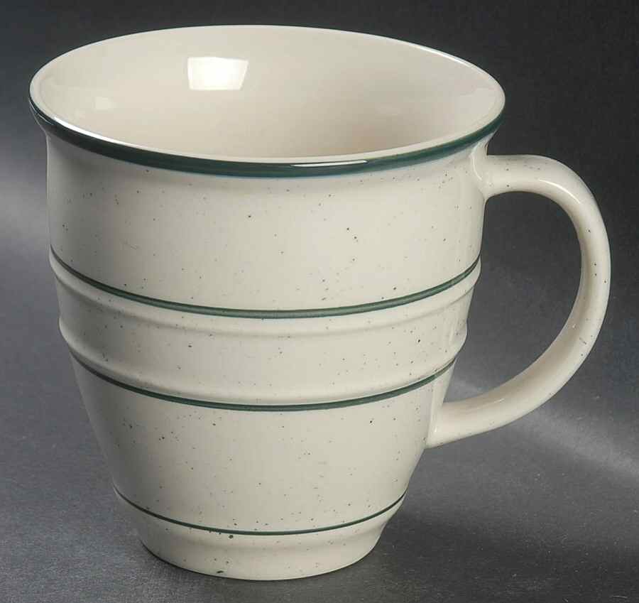 Green Crock (Flecks) Mug by Tienshan-1