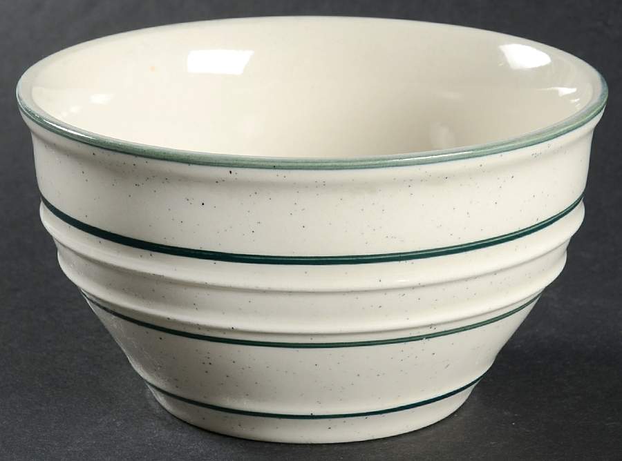 Green Crock (Flecks) Fruit/Dessert (Sauce) Bowl by Tienshan-1