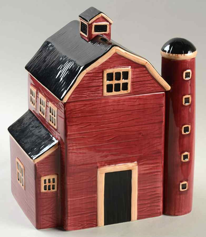 Prairie Cookie Jar & Lid by Tienshan-1