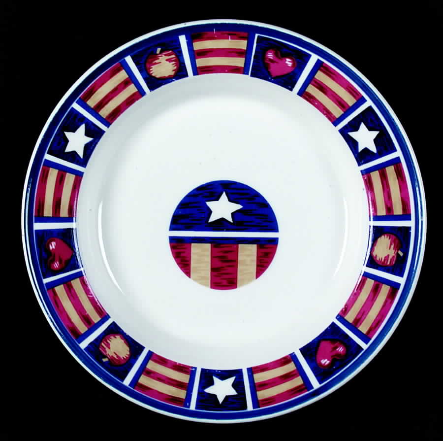 Americana Salad Plate by Tienshan-1