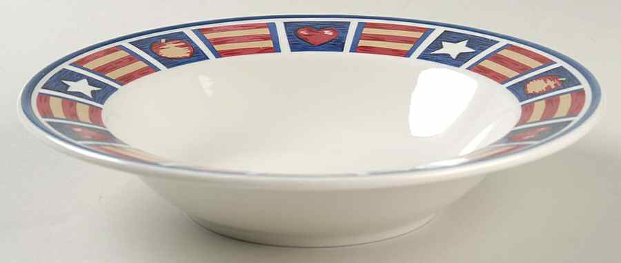Americana Rim Soup Bowl by Tienshan-1
