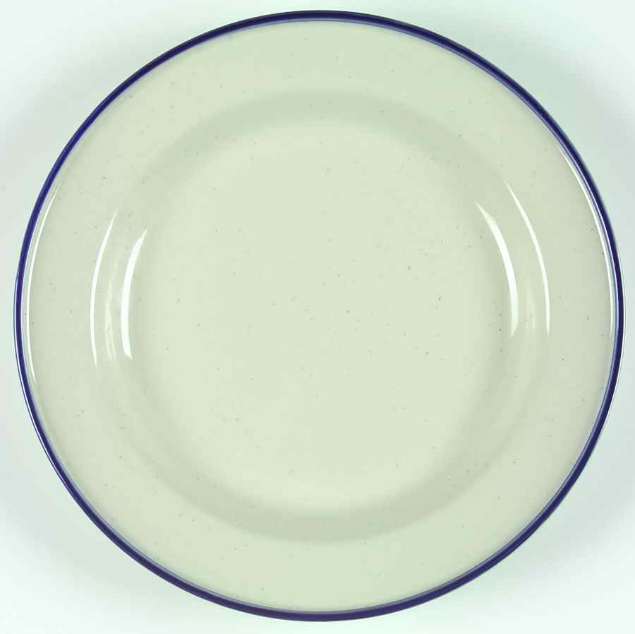 Speckled Band Blue Dinner Plate by Tienshan-1