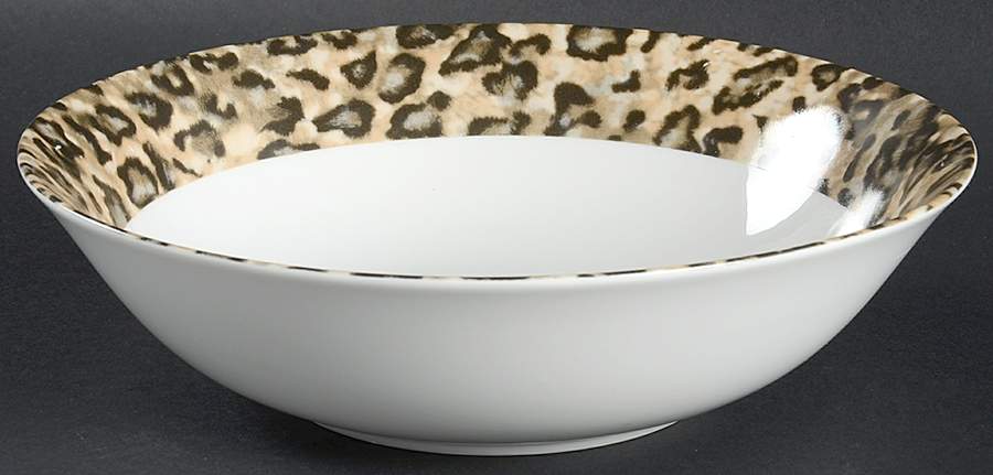 Leopard 9" Round Vegetable Bowl by Tienshan-1