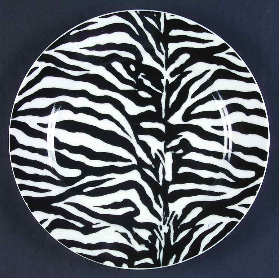Zebra Salad/Dessert Plate by Tienshan-1