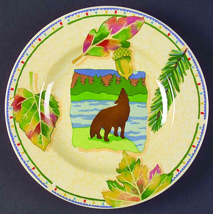 Harvest Lodge Salad Plate by Tienshan-1