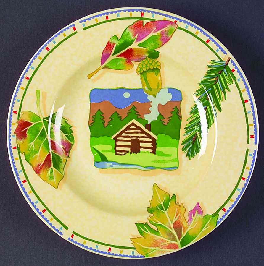 Harvest Lodge Salad Plate by Tienshan-1