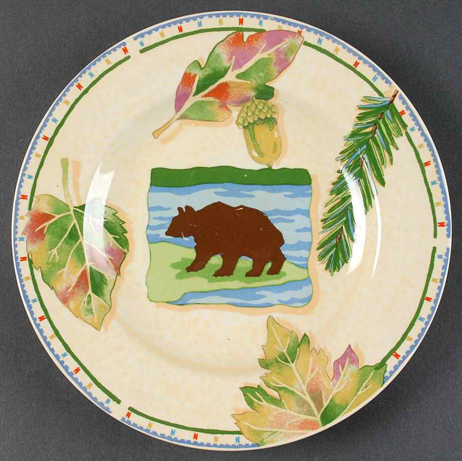 Harvest Lodge Salad Plate by Tienshan-1