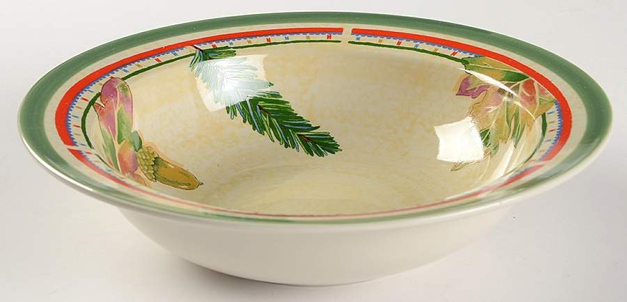 Harvest Lodge 9" Round Vegetable Bowl by Tienshan-1