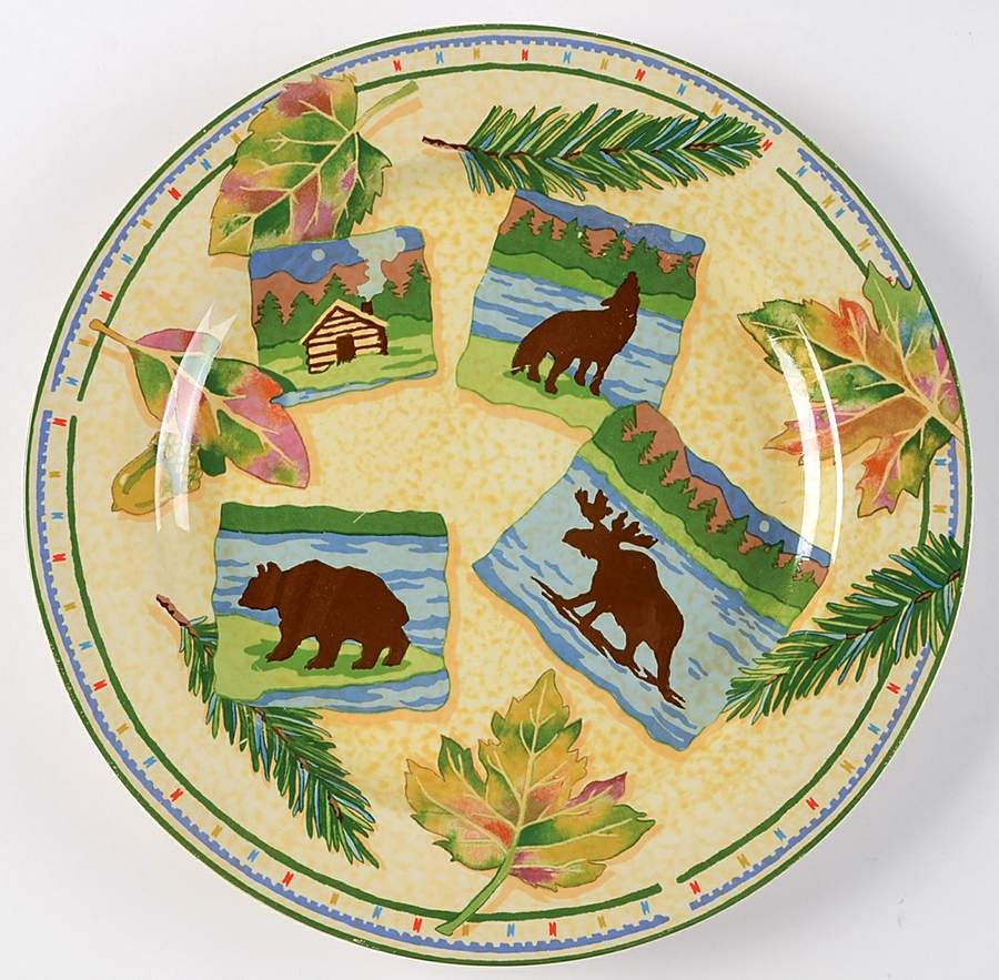 Harvest Lodge 12" Chop Plate (Round Platter) by Tienshan-1