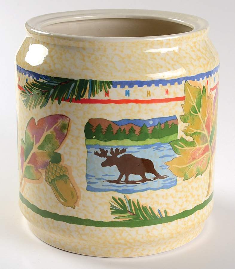 Harvest Lodge Large Canister No Lid by Tienshan-1