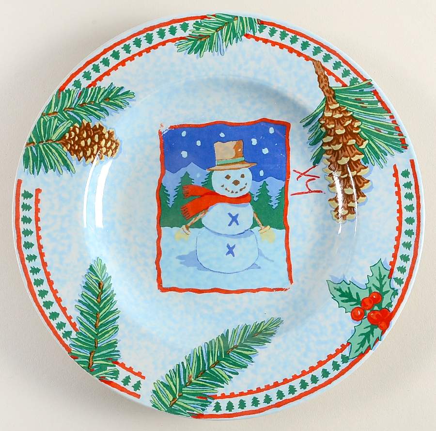 Holiday Lodge Salad Plate by Tienshan-1