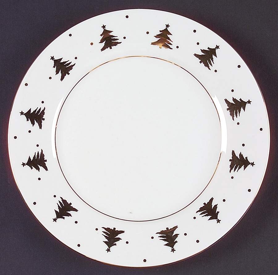 Golden Pines Salad Plate by Tienshan-1