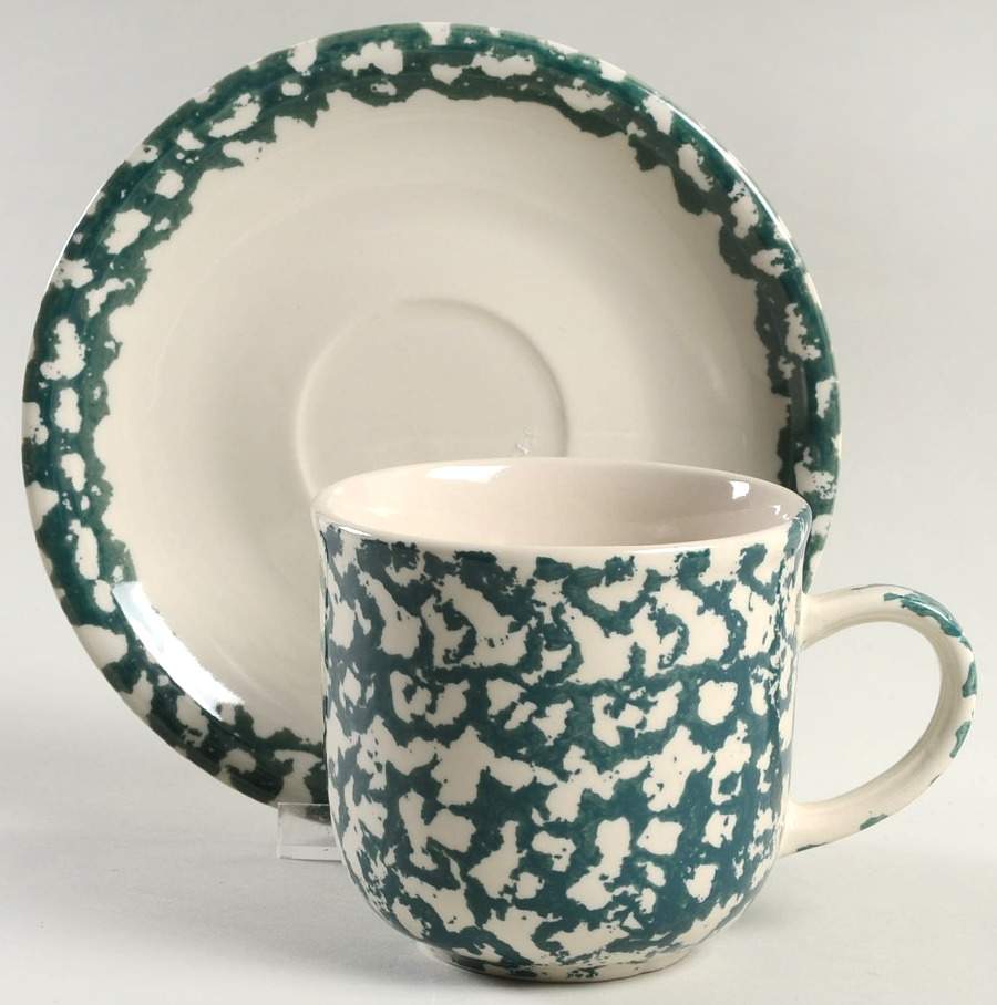 Moose Country Flat Cup & Saucer Set by Tienshan-1