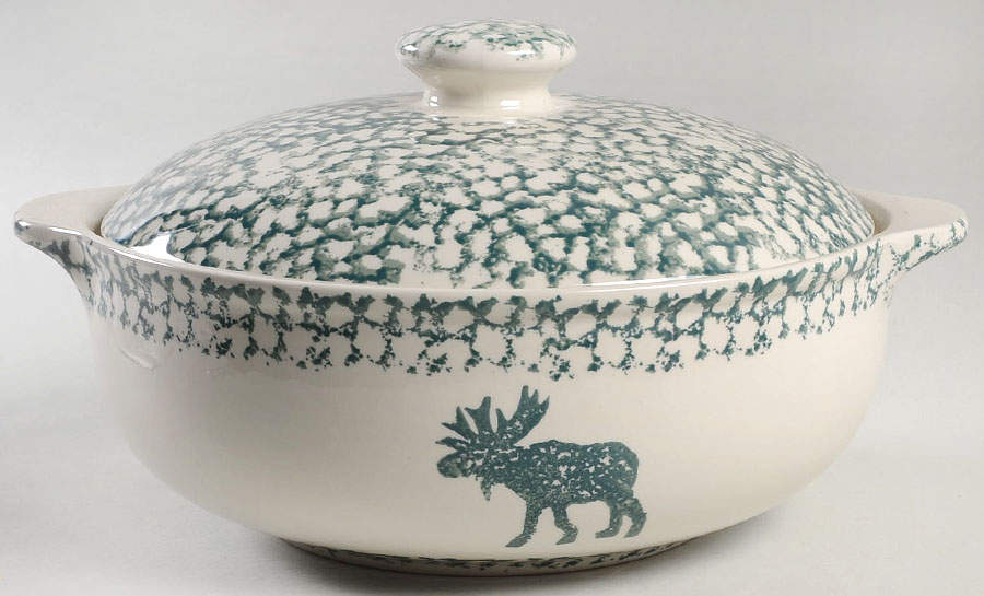 Moose Country 3 Quart Round Casserole No Lid by Tienshan-1