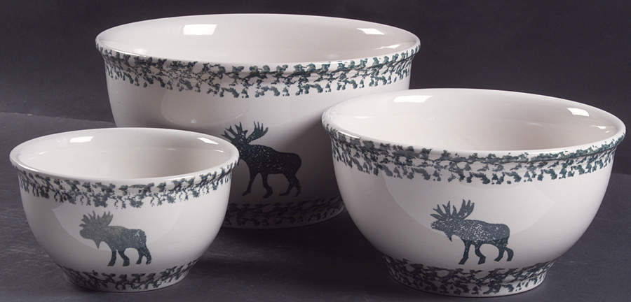 Moose Country (3 Piece) Mixing Bowl Set by Tienshan-1