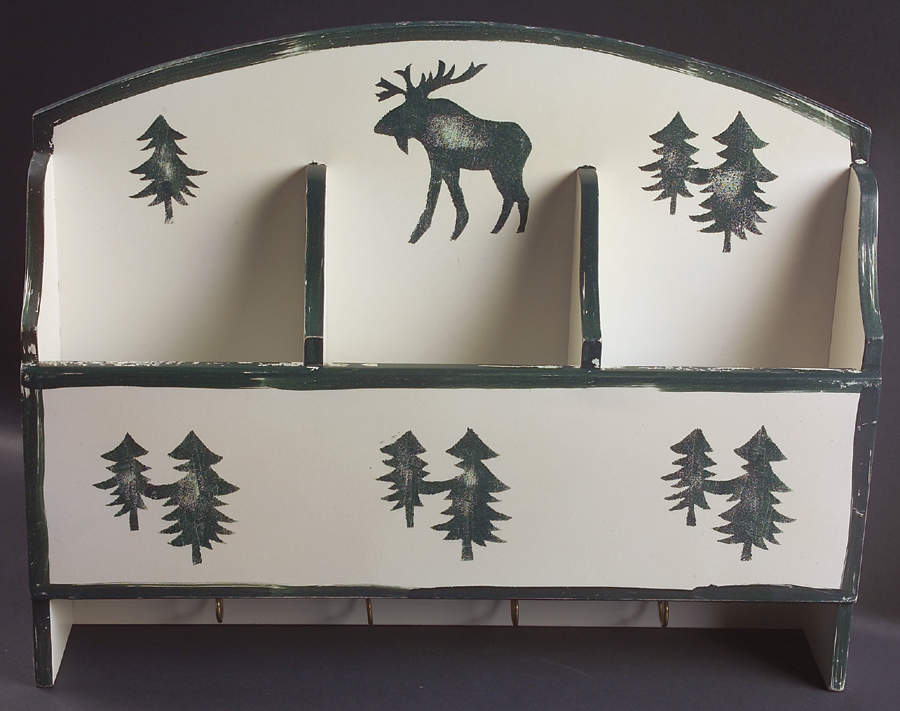 Moose Country Wood Letter Rack by Tienshan-1