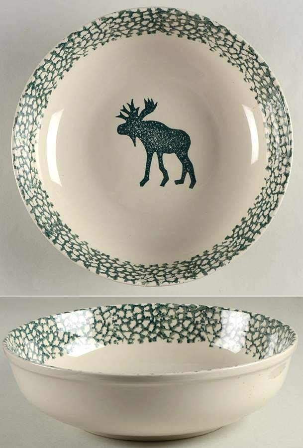 Moose Country 11" Large Salad Serving Bowl by Tienshan-1