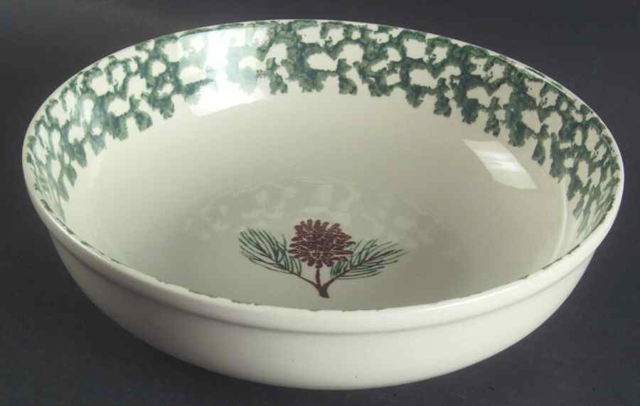 Holiday Pines 9" Round Vegetable Bowl by Tienshan-1