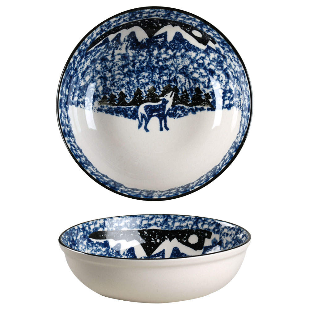 Wolf Coupe Cereal Bowl by Tienshan-1
