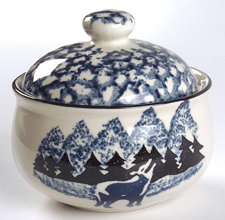 Wolf Sugar Bowl & Lid by Tienshan-1