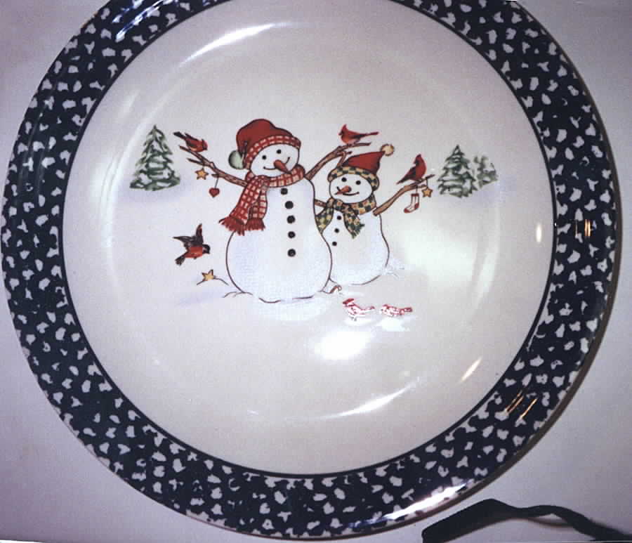 Winterland Black Dinner Plate by Thomson-1
