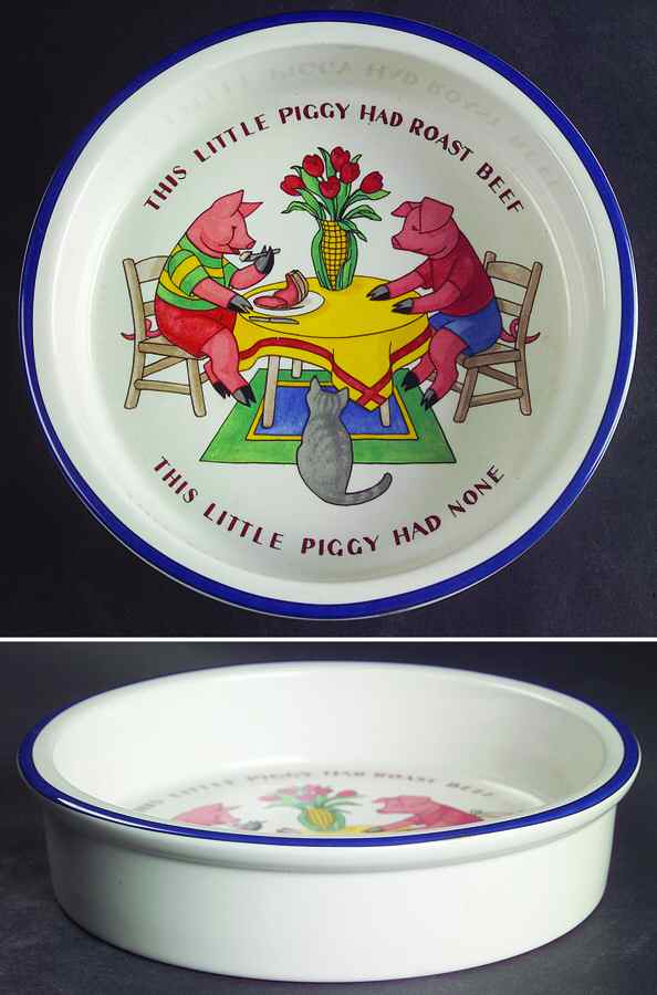Five Little Pigs Child's Bowl by Tiffany-1