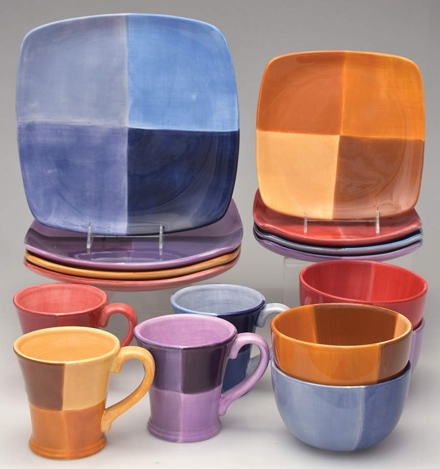 Quadrettini 16 Piece Set by Tabletops Unlimited-1