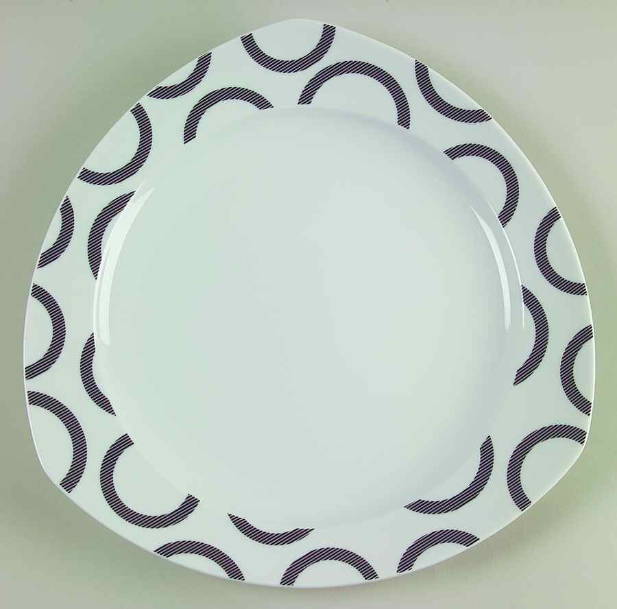 Vario Black (Circles) Dinner Plate by Thomas-1
