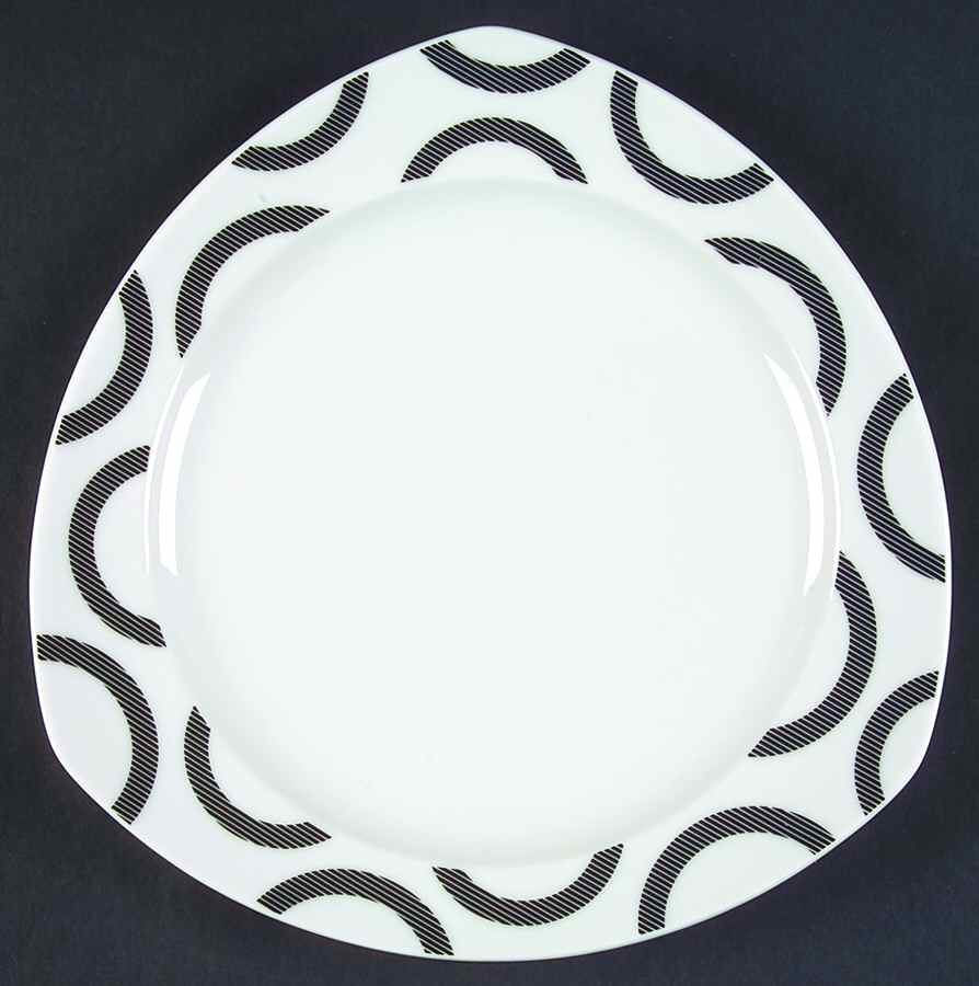 Vario Black (Circles) Salad Plate by Thomas-1