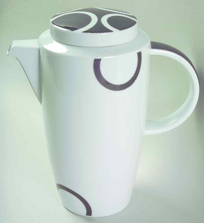 Vario Black (Circles) Coffee Pot & Lid by Thomas-1