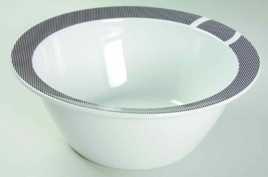 Vario Black (Circles) 7" Round Vegetable Bowl by Thomas-1