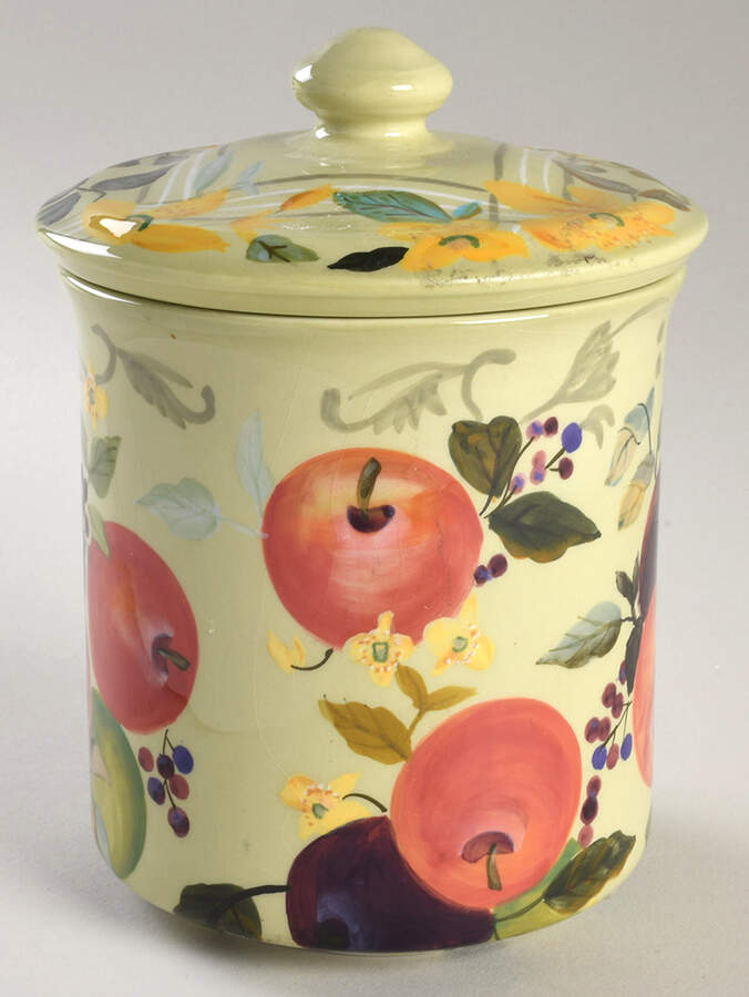 Fruitful Tapestry Small Canister & Lid by Tracy Porter-1
