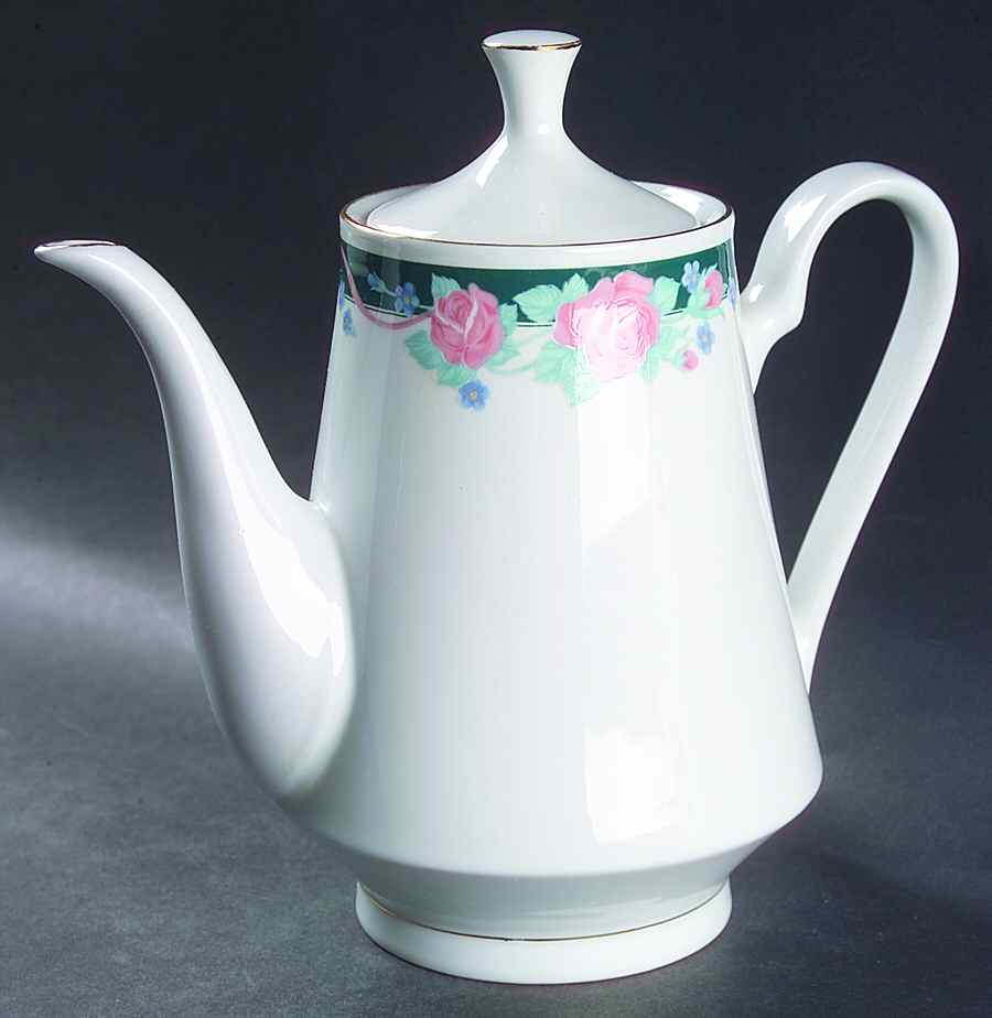 Rose Forest Coffee Pot & Lid by Tienshan-1