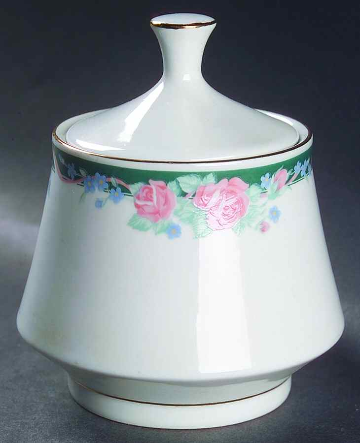 Rose Forest Sugar Bowl & Lid by Tienshan-1